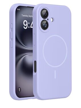 Light purple Silicone MagSafe iPhone 16 Case